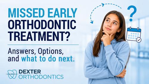 Teen thinking about early orthodontic treatment options, representing how orthodontists evaluate children who may have missed the ideal time for early orthodontic care.